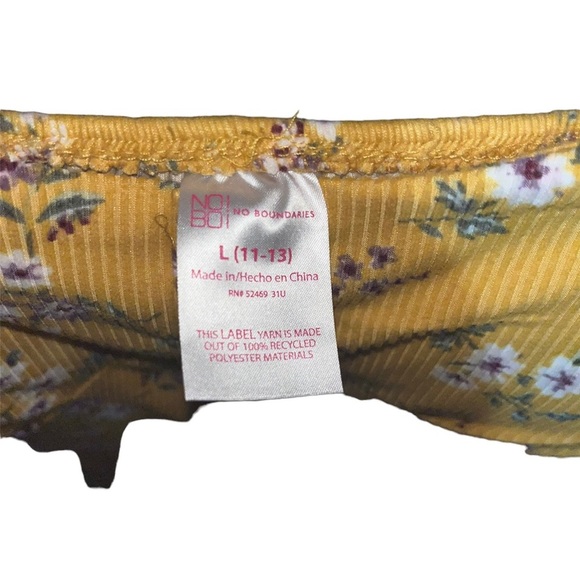 No Boundaries EUC Mustard Yellow Floral Dress - Picture 2 of 5